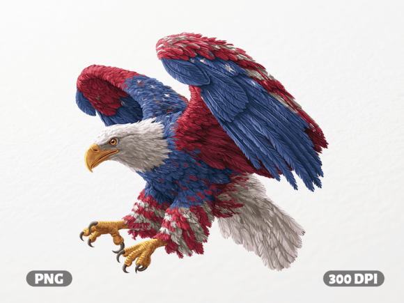 Download Patriotic Eagle Flight - Premium Resources