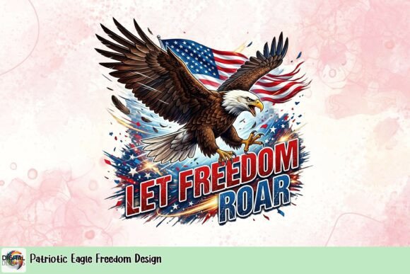 Download Patriotic Eagle Freedom Design - Premium Bundle