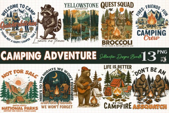 Download Camping Adventure Sublimation Bundle - Adventure Collection