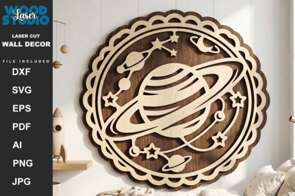 Download Space Adventure Wall Art Laser Cut SVG - Adventure Collection